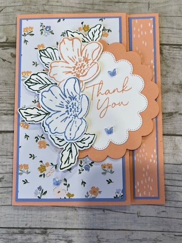 Bloom Boutique Back Bend Fun Fold Card